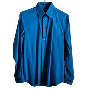Express1MX Blue Long Sleeve Dress Shirt